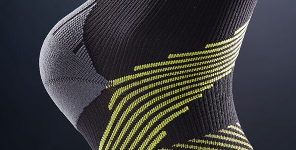 LP SUPPORT ANKLE COMP.SOCK SHORT BK/GY (UK.XL) LP-203Z