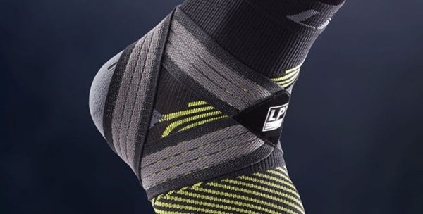 LP SUPPORT ANKLE COMP.SOCK SHORT BK/GY (UK.XL) LP-203Z