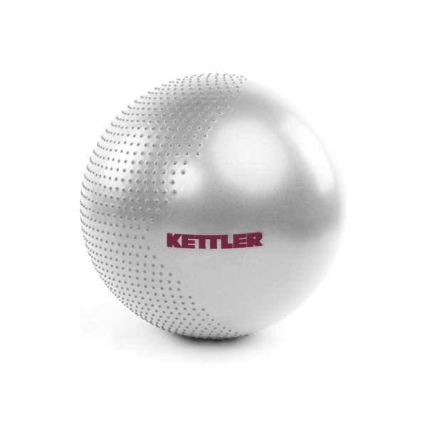 KETTLER HALF MASSAGE POINT GYM BALL 65 CM (W/HAND PUMP) - SILVER 135-010