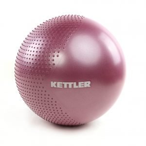KETTLER HALF MASSAGE POINT GYM BALL 65 CM (W/HAND PUMP) - BURGUNDY 135-110