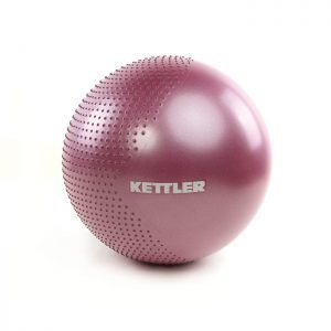 KETTLER HALF MASSAGE POINT GYM BALL 65 CM (W/HAND PUMP) - BURGUNDY 135-110