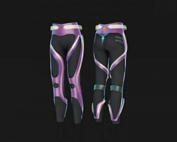 LP SUPPORT EMBIOZ WOMEN’S LEG SUPPORT COMPRESSION CAPRI BLACK (SZ.S) LP-280Z