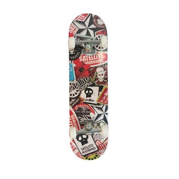 SILVERFOX SKATEBOARD CANADIAN MAPLE (31x8") SATELITE SKULL
