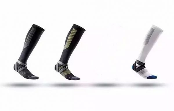 LP SUPPORT ANKLE COMP. SOCK LONG BK/GN (UK. M) LP-204Z