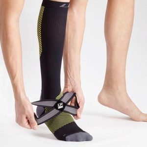LP SUPPORT ANKLE COMP. SOCK LONG WT/BL (UK. S) LP-204Z - Image 3