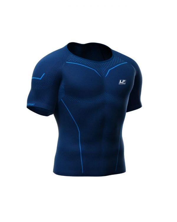 LP SUPPORT AIR COMPRESSION SHORT SLEEVE TOP MEN SB/BL (UK.XL) LP-ARM2301Z