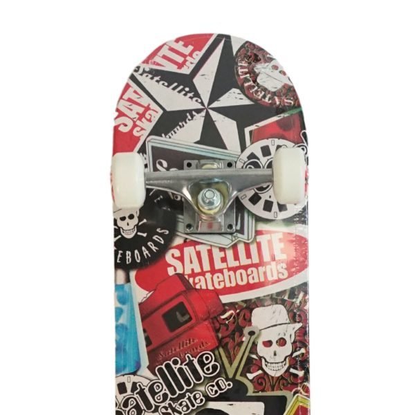 SILVERFOX SKATEBOARD CANADIAN MAPLE (31x8") SATELITE SKULL