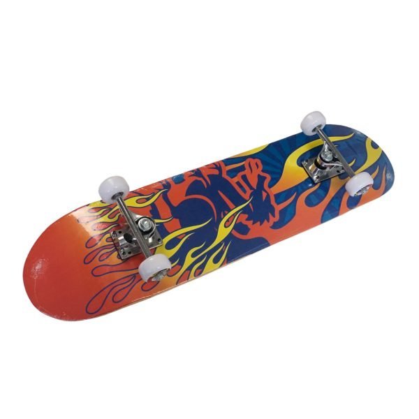 27 SILVERFOX SKATEBOARD MAPLE (31x8") BLUE-RED FIRE