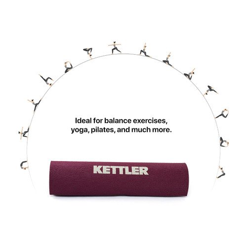 KETTLER YOGA MAT / MATRAS YOGA 68x24"x8mm (Maroon) 104-000