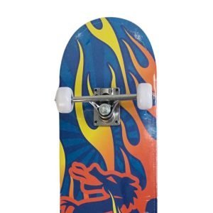 SILVERFOX SKATEBOARD MAPLE (31x8") BLUE-RED FIRE - Image 4