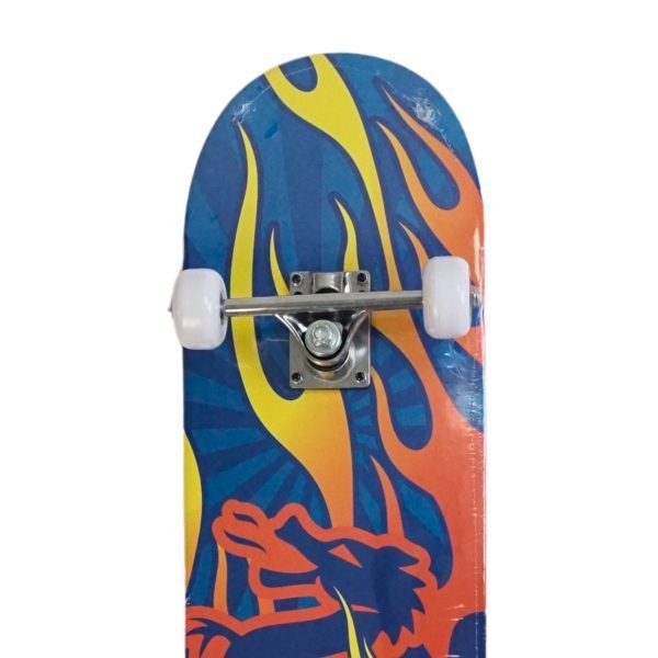 SILVERFOX SKATEBOARD MAPLE (31x8") BLUE-RED FIRE