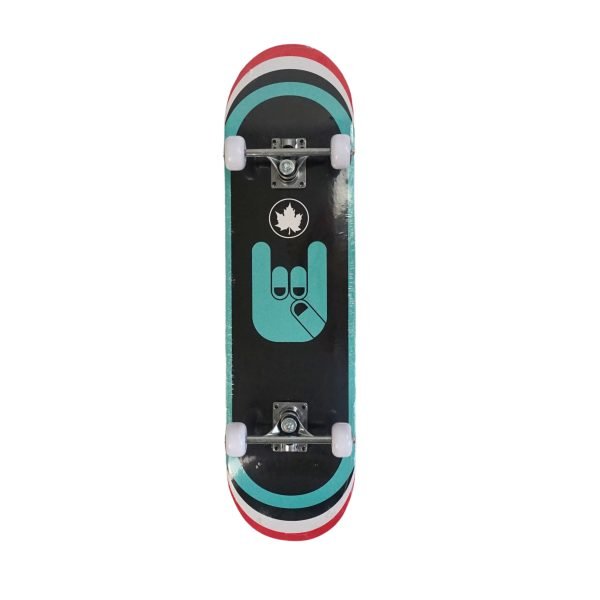 SILVERFOX SKATEBOARD MAPLE (31x8") BLUE-GREEN FINGERS