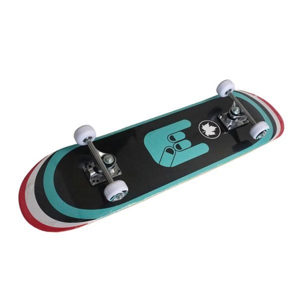 33 SILVERFOX SKATEBOARD MAPLE (31x8") BLUE-GREEN FINGERS