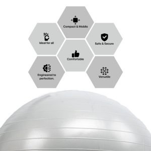 KETTLER GYMBALL 75 CM - SILVER -134-020 - Image 4