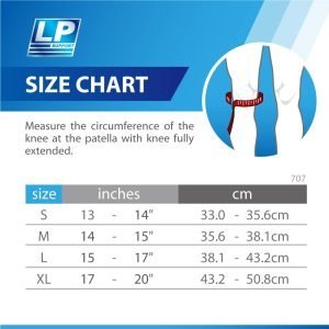 LP SUPPORT KNEE CLOSED PATELLA MAX WRAP ( L) LP-506 - Image 3