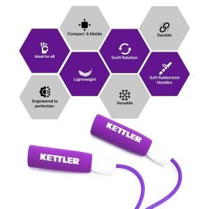 KETTLER JUMP ROPE PURPLE 403-100 - Image 4