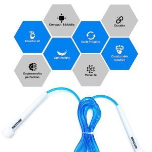KETTLER SPEED ROPE / JUMP ROPE - BLUE 401-000 - Image 6