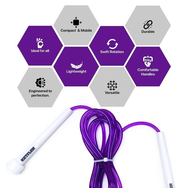 KETTLER SPEED ROPE / JUMP ROPE PURPLE 401-100