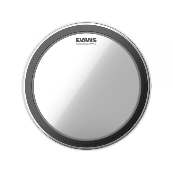 EVANS BASS HEAD 22" EXTERNALLY M.DAMPING CLEAR BD22EMAD-NEW