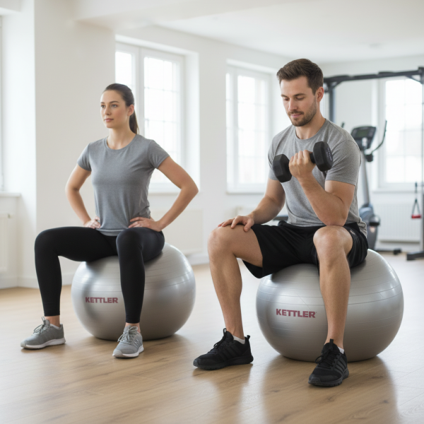 KETTLER GYMBALL 55 CM - SILVER - 134-000