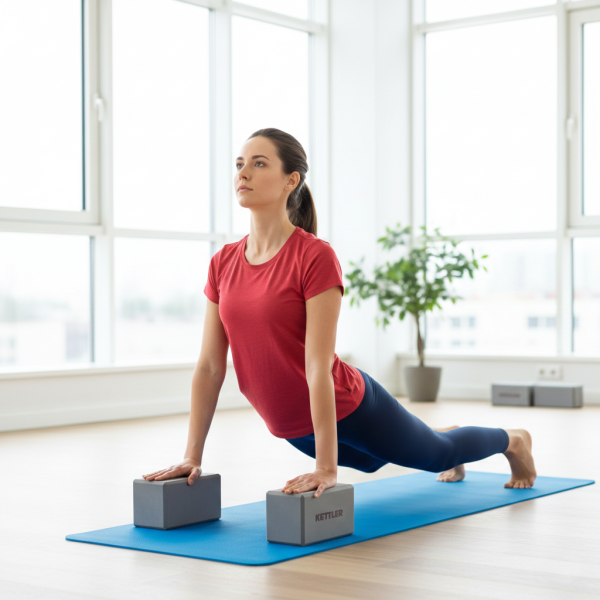 KETTLER PREMIUM YOGA MAT / MATRAS YOGA 68x24"x6mm (Blue) 103-100