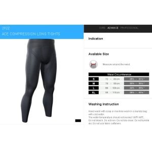 LP SUPPORT EMBIOZ LEG SC TIGHTS BLACK (UK.S) LP-292Z - Image 2