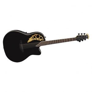 Ovation 1778TX-5GSM Elite TX Mid-Depth-Cutaway Acoustic-Electric Guitar Black