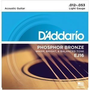 D'ADDARIO EJ16 PHOSPHOR BRONZE WOUND ACOUSTIC GUITAR STRING