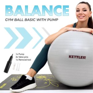 KETTLER GYMBALL 75 CM - BURGUNDY -134-120 - Image 9
