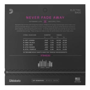 D'ADDARIO XTB45130 XT NICKEL BASS 5 STRING 45-130 LONG - Image 2