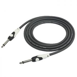 KIRLIN LGI-201-3M/BK GUITAR CABLE 20AWG MONO PLUG-SAME - Image 1