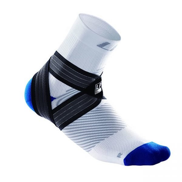 lp-203z_blue_white_1_1.jpg LP SUPPORT ANKLE COMP. SOCK SHORT WT/BL (UK. M) LP-203Z