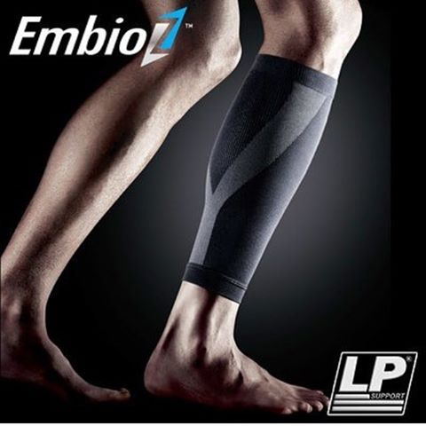 LP SUPPORT CALF COMPRESSION SLEEVE LP-270Z (UK.L) BLACK