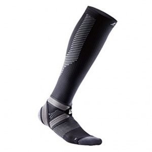 LP SUPPORT EMBIOZ ANKLE COMP.SOCK LONG BK/GY (UK.M) LP-204Z - Image 1