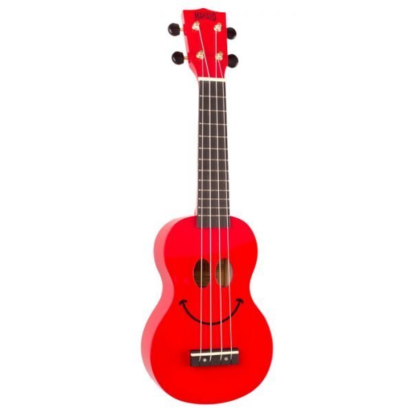 mahalo-uksmile-rd.jpg MAHALO U-SMILE-RD UKULELE SMILEY FACE RED