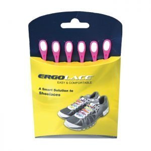 ERGOLACE SILICONE SHOELACE-PINK - Image 1