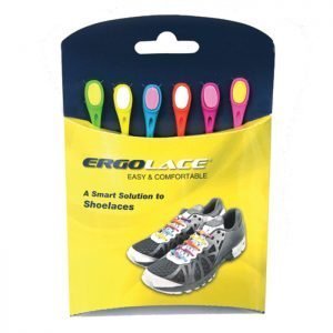 ERGOLACE SILICONE SHOELACE-RAINBOW - Image 1