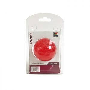 KETTLER ROUND GELL BALL 50MM- CLEAR RED 122-010 - Image 1