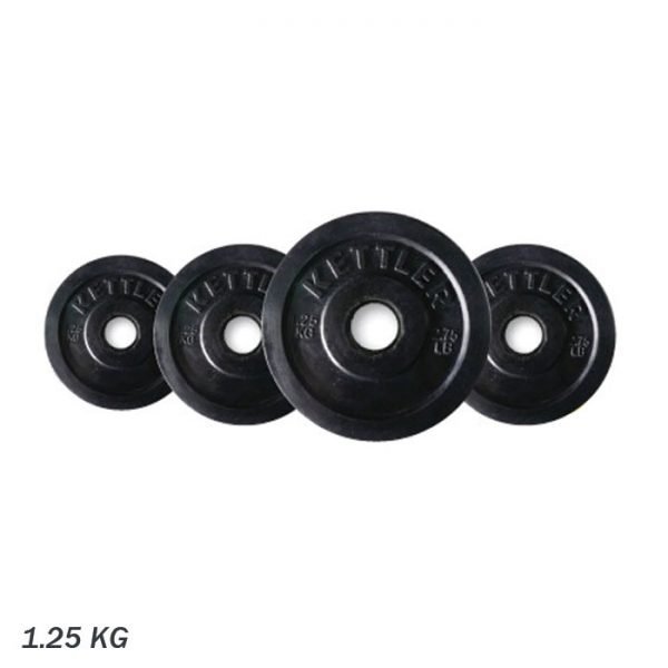 KETTLER RUBBERIZED WEIGHT PLATE 1.25 KG