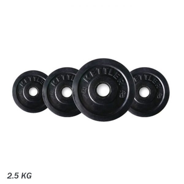 KETTLER RUBBERIZED WEIGHT PLATE 2.5 KG 801-010