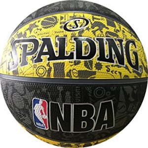 SPALDING 2016 NBA GRAFFITI RUBBER S70 YELLOW SPA83-307Z