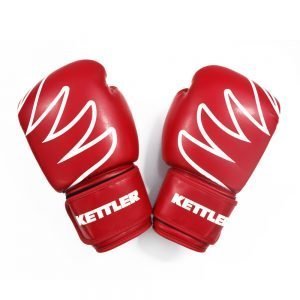 KETTLER BOXING GLOVES 12-OZ - RED/WHITE (620-010) - Image 1