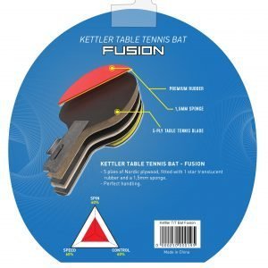 KETTLER TENNIS TABLE BAT / PING PONG BAT - FUSION - Image 4