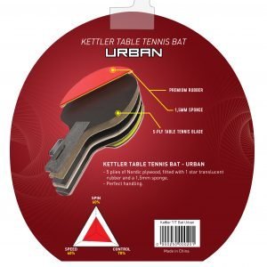 KETTLER TENNIS TABLE BAT / PING PONG BAT - URBAN - Image 3