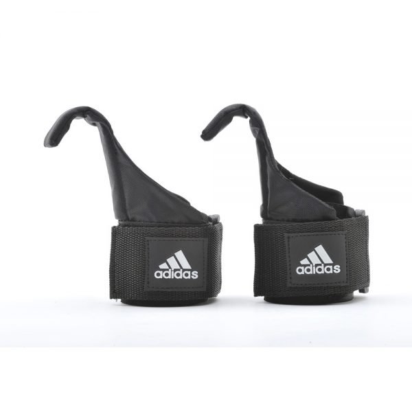 4. adgb-12140 ADIDAS HOOK LIFTING STRAPS BLACK ADGB-12140