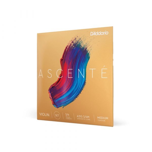 do_a310-34m_main_transparent D'ADDARIO VIOLIN STRING ASCENTE 3/4 MEDIUM A310