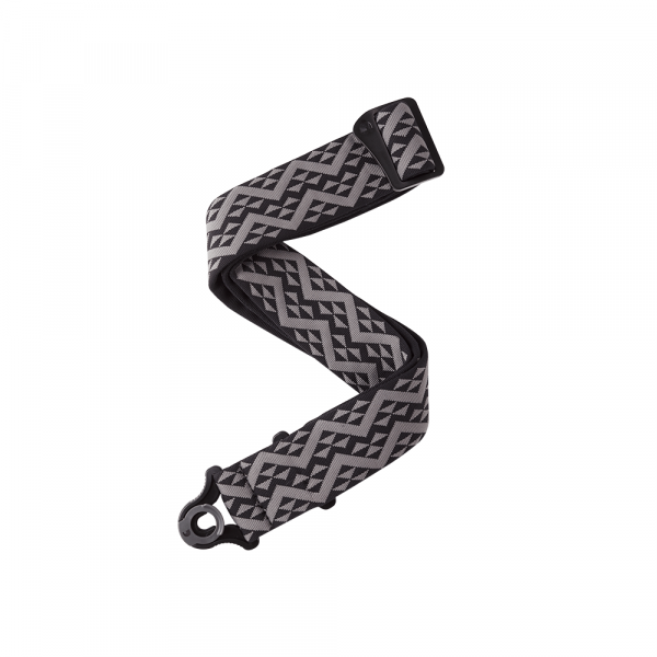 DADDARIO PLANET WAVES 50MM AUTO LOCK STRAP BLACK GEO PADDED (50BAL03)