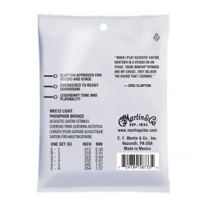 MARTIN MEC12 CLAPTON'S CHOICE LIGHT ACOUSTIC STRINGS 1254 - Eric Clapton - Image 2