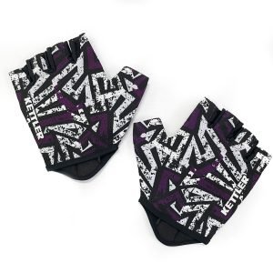 KETTLER MULTI PURPOSE TRAINING GLOVES (SIZE L) BK/WT/PP - 530-000 - Image 2