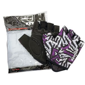 KETTLER MULTI PURPOSE TRAINING GLOVES (SIZE L) BK/WT/PP - 530-000 - Image 5